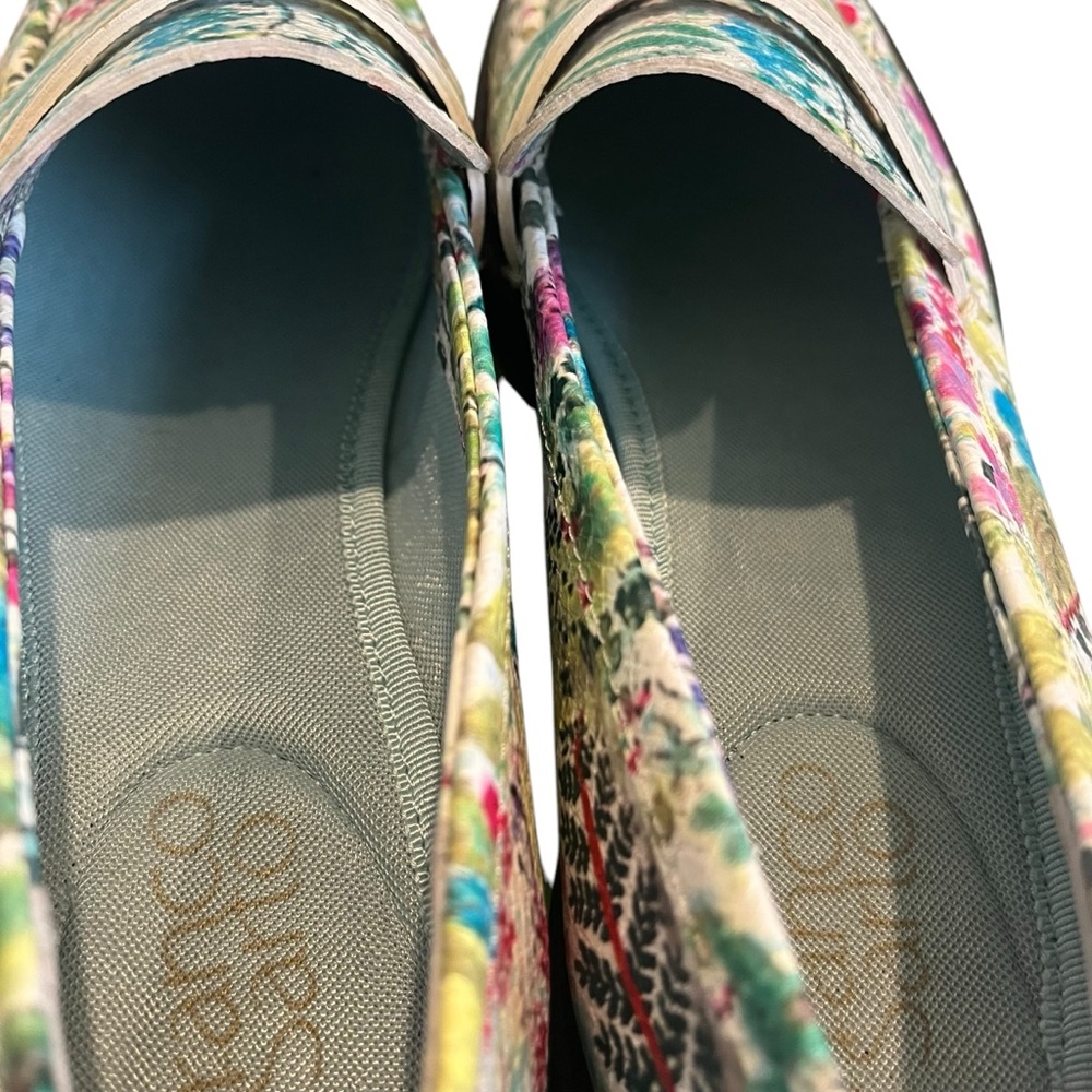 Franco Sarto L-Balin Floral Chunky Lug Sole Loafers, Sz 7.5 - Picture 12 of 14